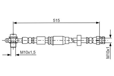 Brake Hose BOSCH 1 987 481 673