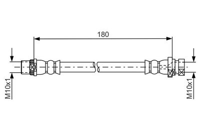 Brake Hose BOSCH 1 987 481 682