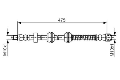 Brake Hose BOSCH 1 987 481 A01