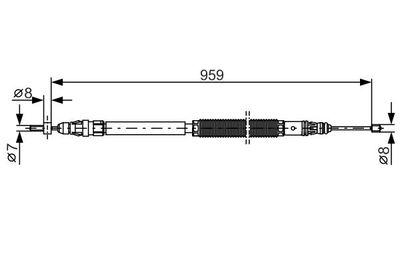 Cable Pull, parking brake BOSCH 1 987 482 001