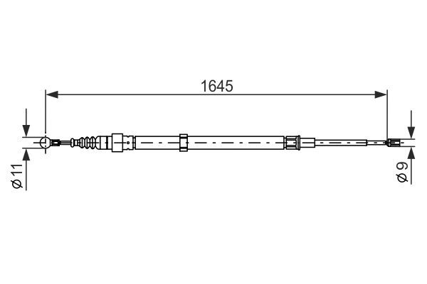 BOSCH 1 987 482 191 Cable Pull, parking brake