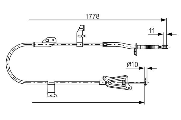 BOSCH 1 987 482 304 Cable Pull, parking brake