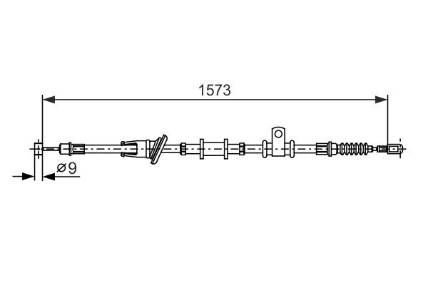 BOSCH 1 987 482 399 Cable Pull, parking brake