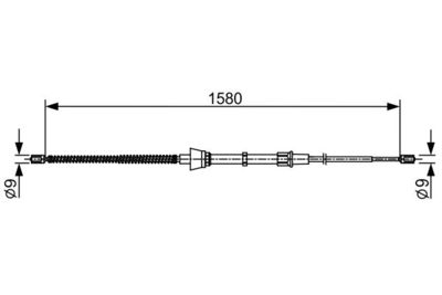 Cable Pull, parking brake BOSCH 1 987 482 446