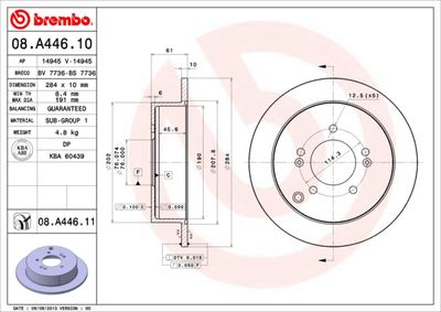 Brake Disc BREMBO 08.A446.11