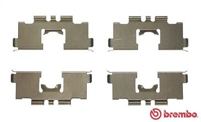 Accessory Kit, disc brake pad BREMBO A 02 291