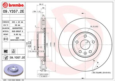 Brake Kit, disc brake BREMBO KT 08 005