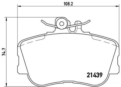 Brake Pad Set, disc brake BREMBO P 06 017