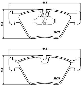 BREMBO P 06 022 Brake Pad Set, disc brake