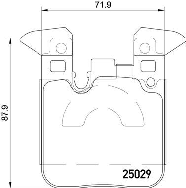 Brake Pad Set, disc brake BREMBO P 06 087X