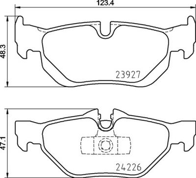 Brake Pad Set, disc brake BREMBO P 06 105