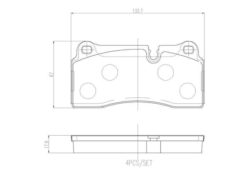 BREMBO P 06 111 Brake Pad Set, disc brake