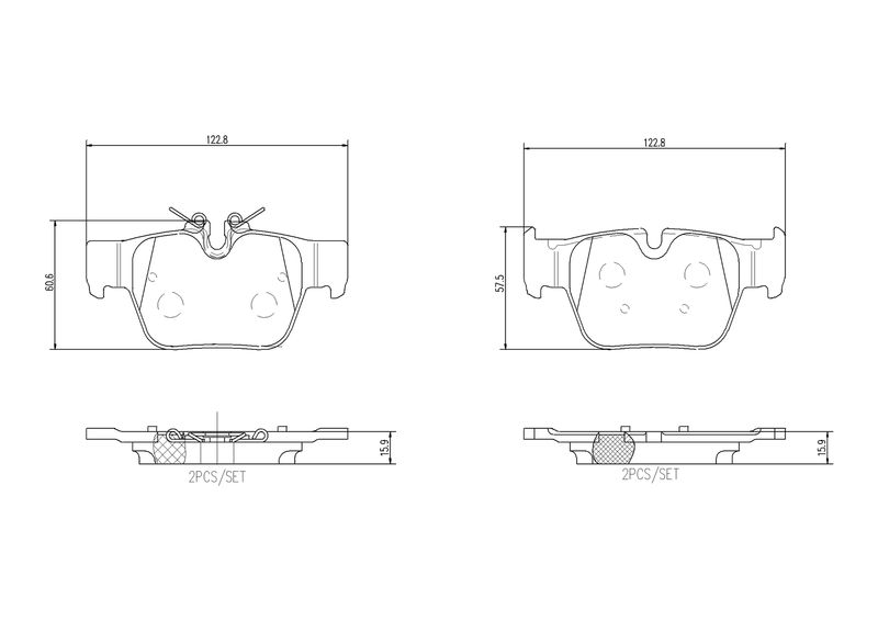 BREMBO P 06 117 Brake Pad Set, disc brake