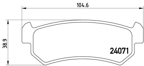 BREMBO P 10 001 Brake Pad Set, disc brake