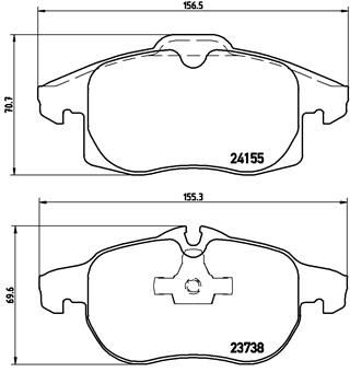 BREMBO P 10 011 Brake Pad Set, disc brake