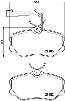 BREMBO P 23 045 Brake Pad Set, disc brake