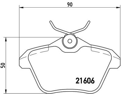 Brake Pad Set, disc brake BREMBO P 23 067