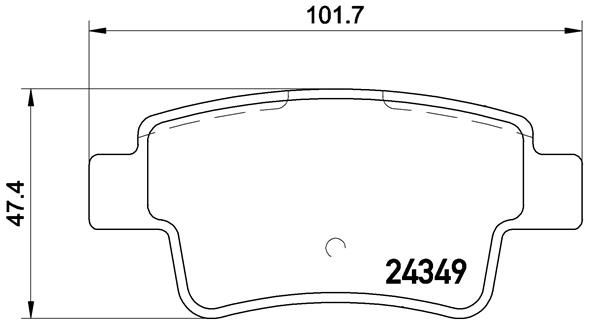 BREMBO P 23 104 Brake Pad Set, disc brake