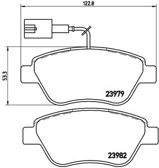 BREMBO P 23 140 Brake Pad Set, disc brake