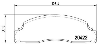 Brake Pad Set, disc brake BREMBO P 24 009