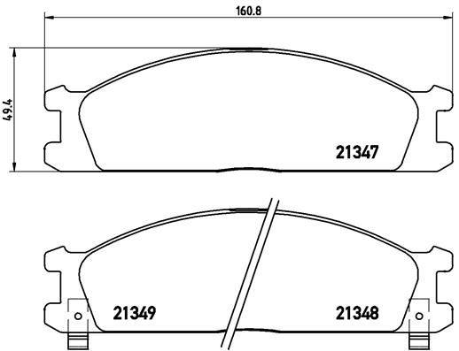 BREMBO P 24 026 Brake Pad Set, disc brake