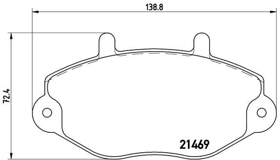 BREMBO P 24 033 Brake Pad Set, disc brake