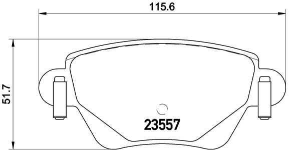 BREMBO P 24 059 Brake Pad Set, disc brake