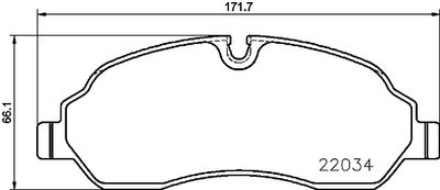 Brake Pad Set, disc brake BREMBO P 24 171