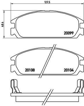 BREMBO P 28 010 Brake Pad Set, disc brake