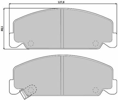 Brake Pad Set, disc brake BREMBO P 28 018