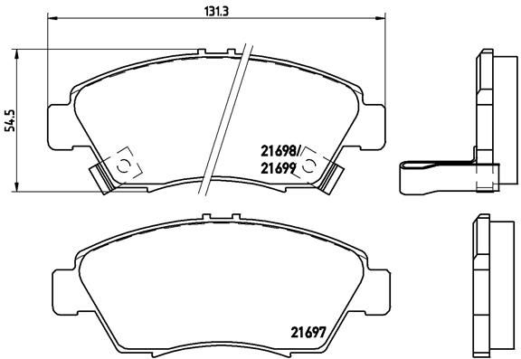 BREMBO P 28 024 Brake Pad Set, disc brake