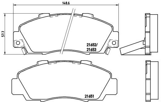 BREMBO P 28 026 Brake Pad Set, disc brake