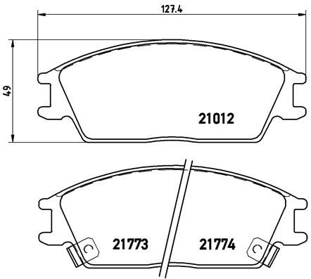 BREMBO P 30 024 Brake Pad Set, disc brake