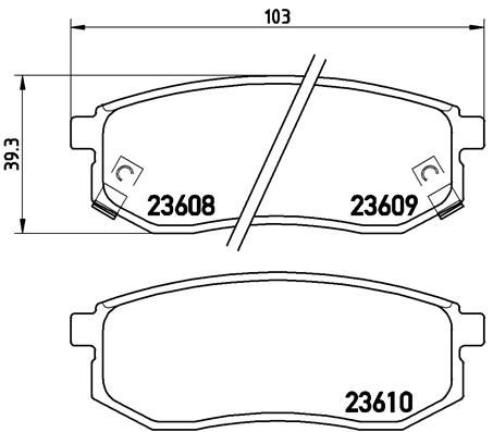 BREMBO P 30 030 Brake Pad Set, disc brake