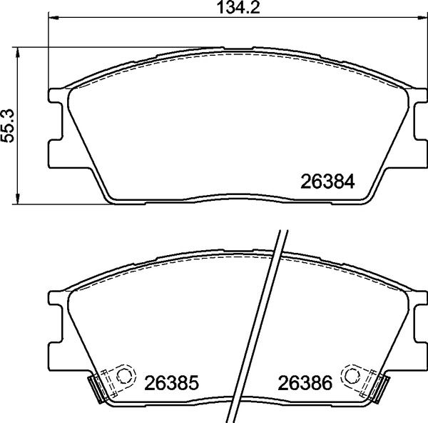 BREMBO P 30 126 Brake Pad Set, disc brake