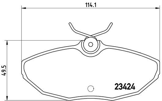 BREMBO P 36 013 Brake Pad Set, disc brake