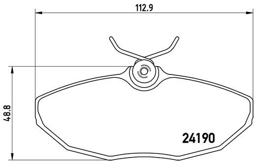 BREMBO P 36 015 Brake Pad Set, disc brake