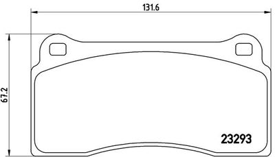 Brake Pad Set, disc brake BREMBO P 36 018