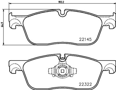 Brake Pad Set, disc brake BREMBO P 36 035