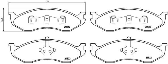 BREMBO P 37 004 Brake Pad Set, disc brake