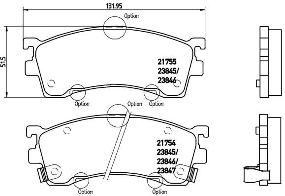 BREMBO P 49 023 Brake Pad Set, disc brake