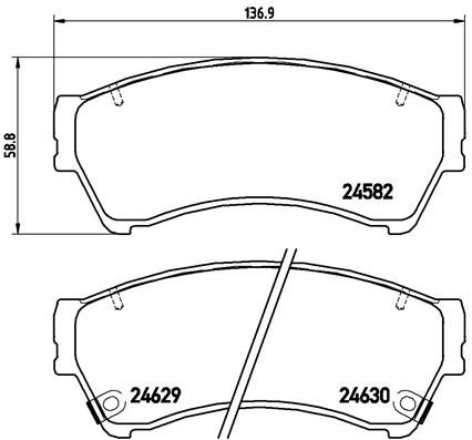 BREMBO P 49 039 Brake Pad Set, disc brake