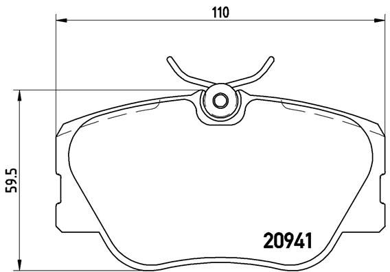 BREMBO P 50 008 Brake Pad Set, disc brake