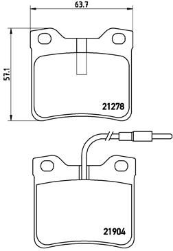 BREMBO P 50 030 Brake Pad Set, disc brake