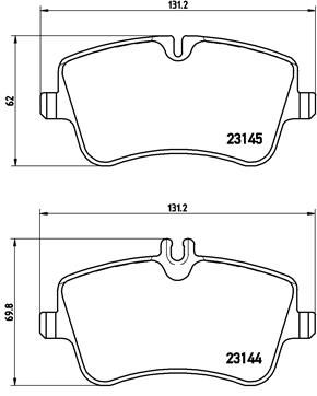 BREMBO P 50 045 Brake Pad Set, disc brake