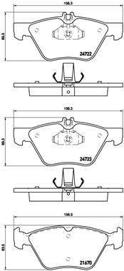 BREMBO P 50 075 Brake Pad Set, disc brake