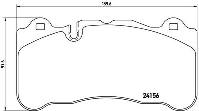 Brake Pad Set, disc brake BREMBO P 50 078