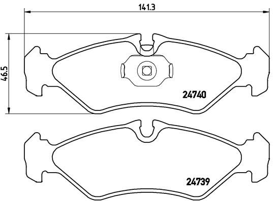 BREMBO P 50 081 Brake Pad Set, disc brake