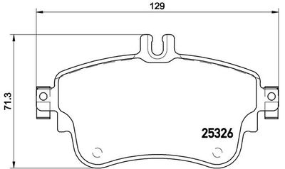 Brake Pad Set, disc brake BREMBO P 50 094