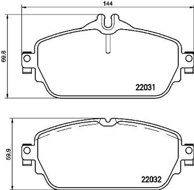 Brake Pad Set, disc brake BREMBO P 50 118